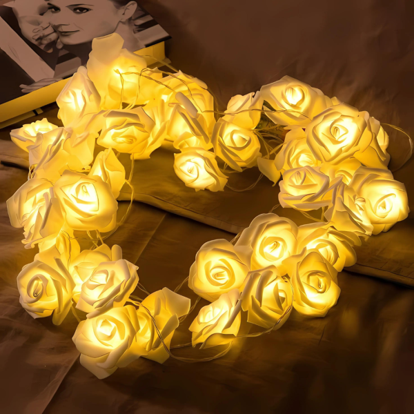 Guía de rosas con luz LED de 6 mtrs